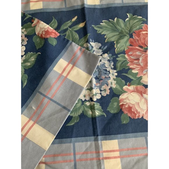 2 Vintage Stevens Allyson Kent KING Pillow Case Pink Floral Cottage Shabby Chic - Picture 6 of 9